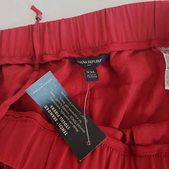 Banana Republic Pull On Red Jogger Cargo Pants Size XXL - Picture 9 of 14